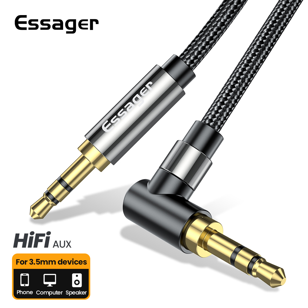 Laptop Accessories Headphones - Essager Aux Extension Cable 3.5mm Jack