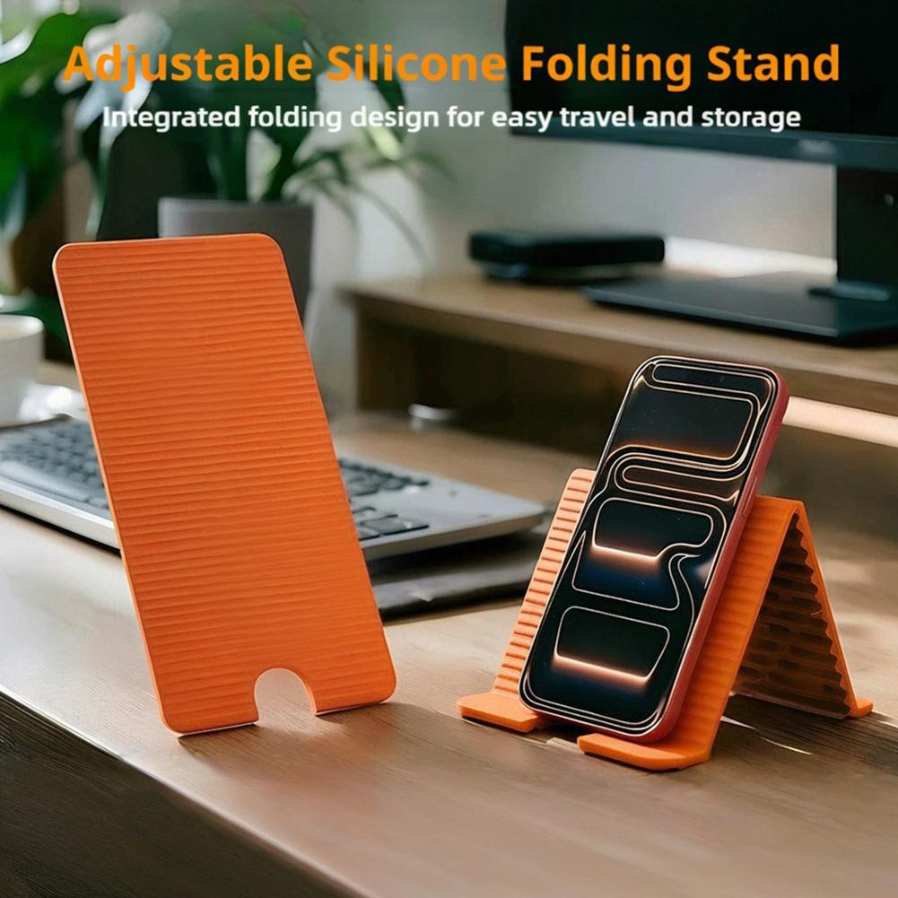 Laptop Accessories For Office - Flexible Foldable Silicone Phone Holder For