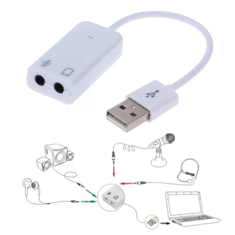 Laptop Accessories Headphones - 2.0 3d 7.1 5HV2 Adapter Usb