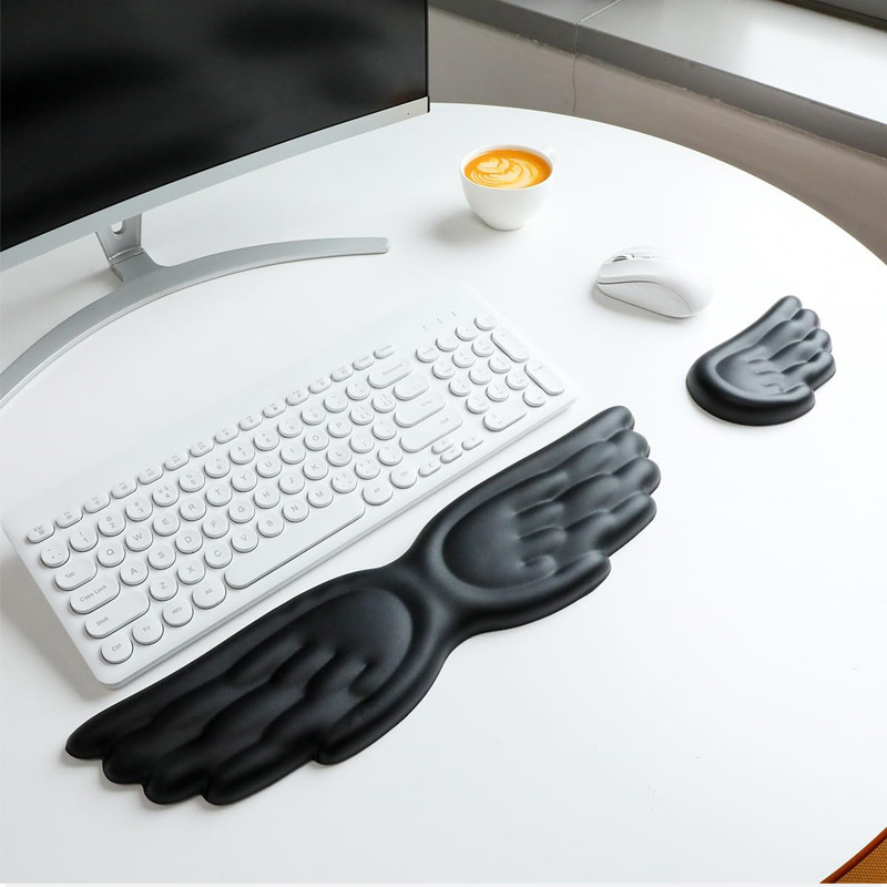 Laptop Accessories Distributor - Keyboard Mouse Wrist Rest Angel Wing
