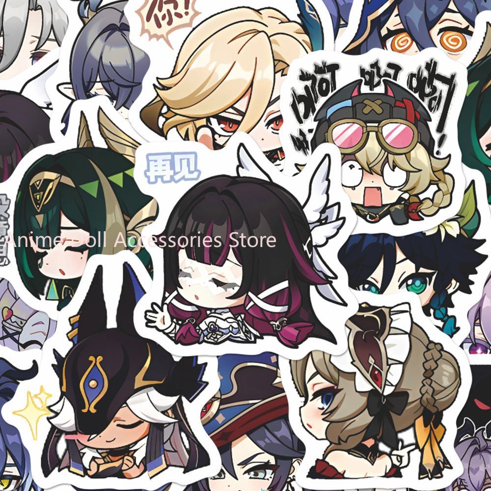 Laptop Accessories Parts - 64PCS Genshin Impact Moon Maiden Anime