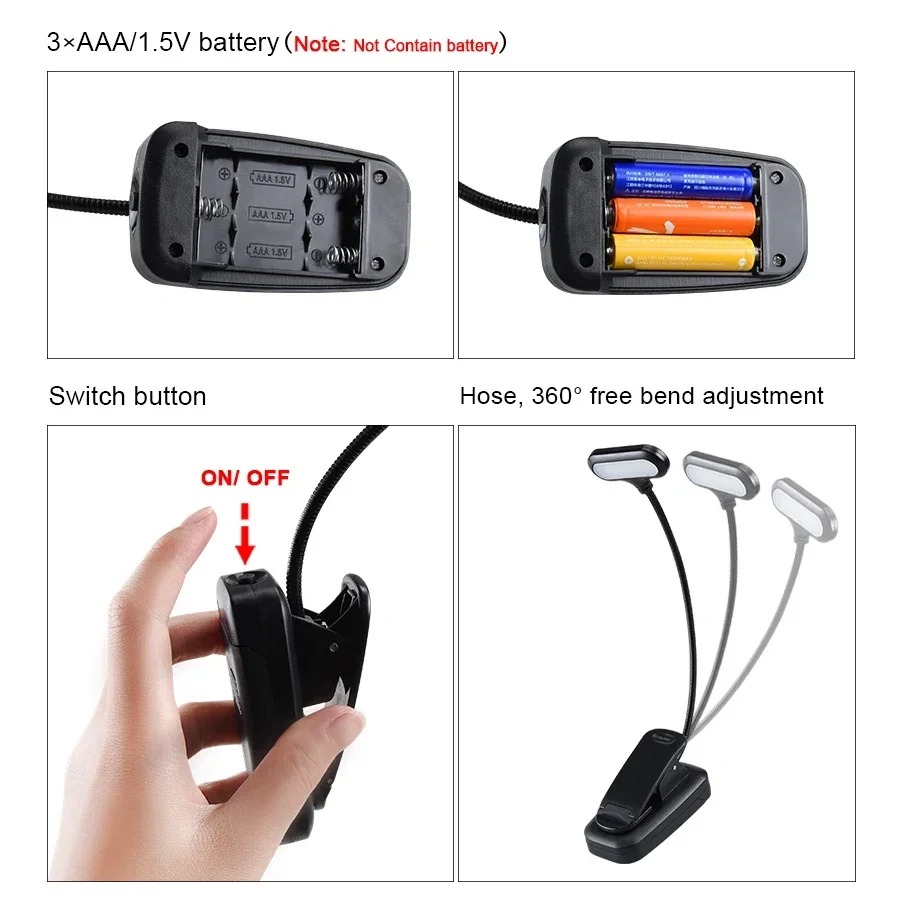 Mini LED Book Light with Clip, - Laptop Accessories Light review and price