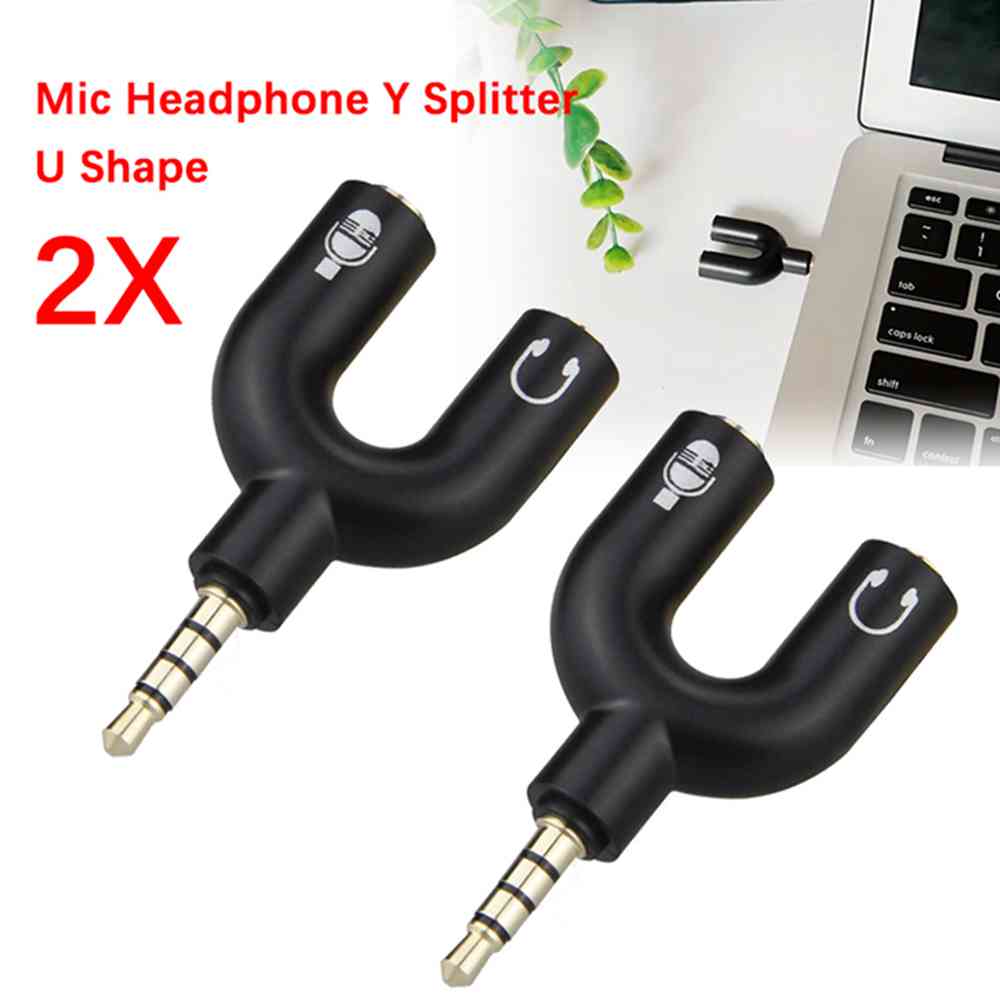 3.5mm Headphone Mic Splitter A - Laptop Accessories Headphones review and price