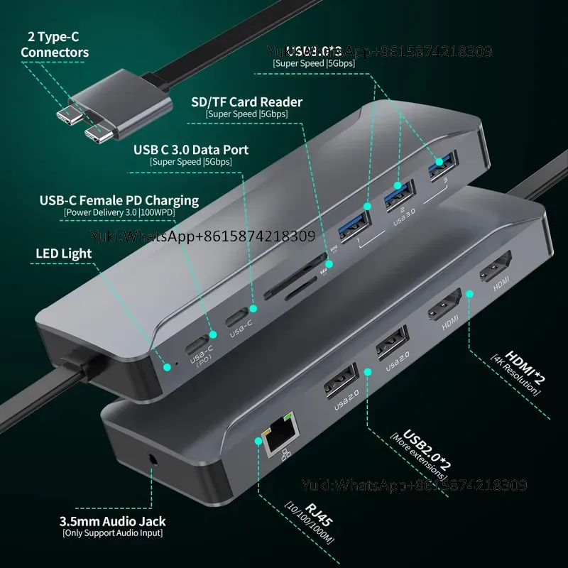 Hot Selling Dual Display Scree - Usb C Docking Hub review and price