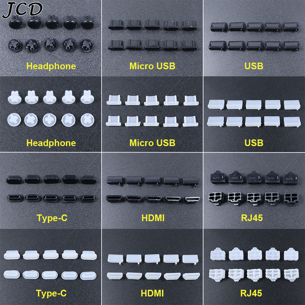 JCD 10pcs Silicone Type-C Micr - Laptop Accessories Protector review and price