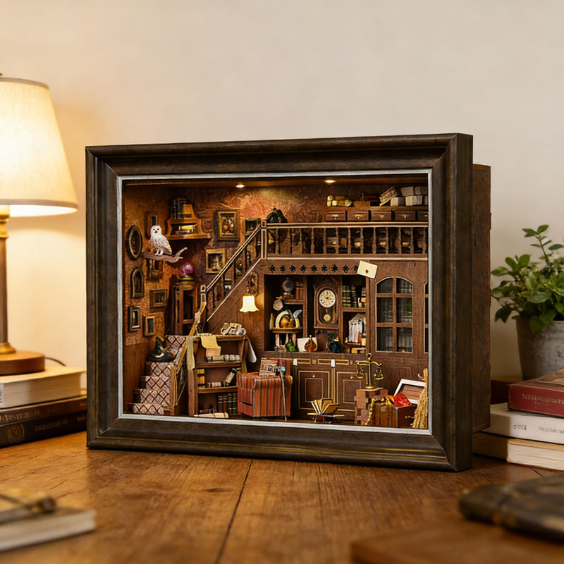 DIY 3D Wooden Book Nook Kit Mi - Laptop Accessories Light review and price