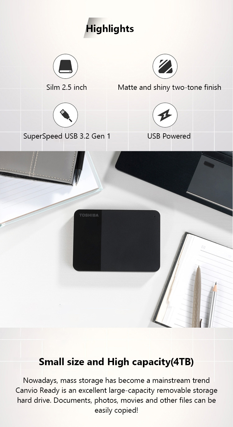 Toshiba B3 Canvio Ready 1TB 2T - Laptop External Accessories review and price