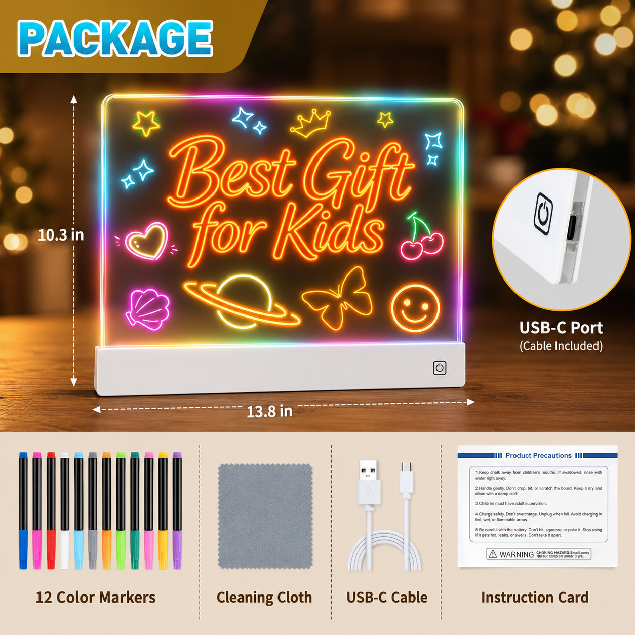 Touch-to-charge LED notepad, l - Laptop Accessories Light review and price
