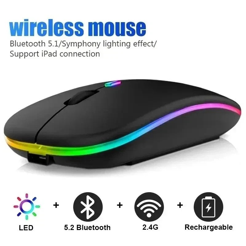 Wireless Mouse Bluetooth Dual  - Laptop External Accessories review and price