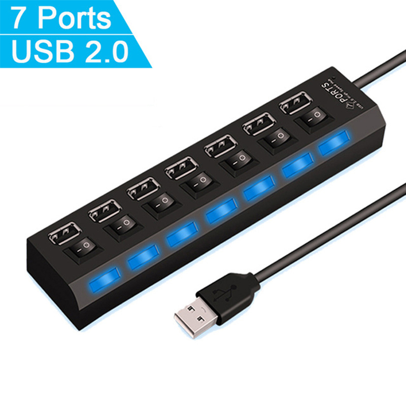 7 Port USB 2.0 Hub Splitter Fo - Laptop Accessories For Office review and price