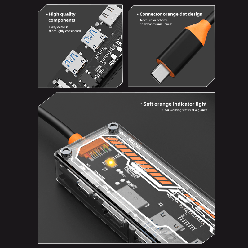 6-in-1 USB C Hub for MacBook P - Usb C Docking Hub review and price