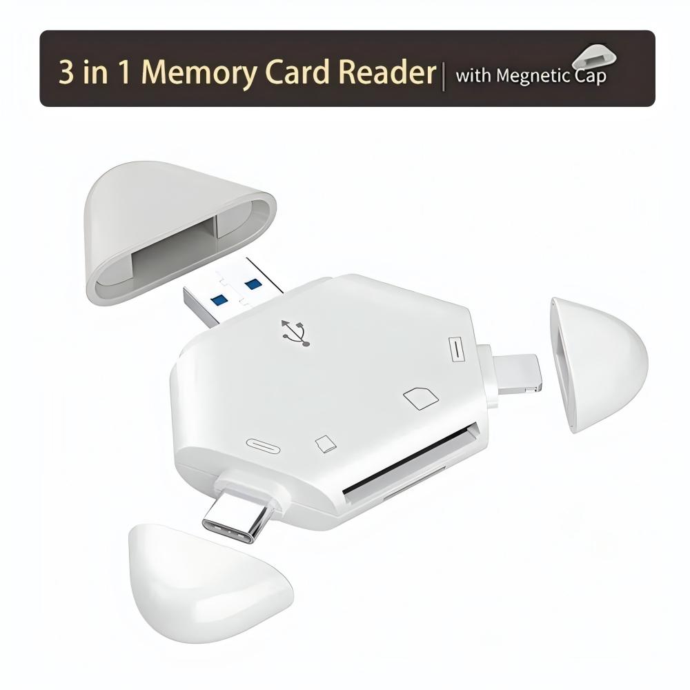 3 In 1 Memory Card Reader With - Laptop Accessories Distributor review and price
