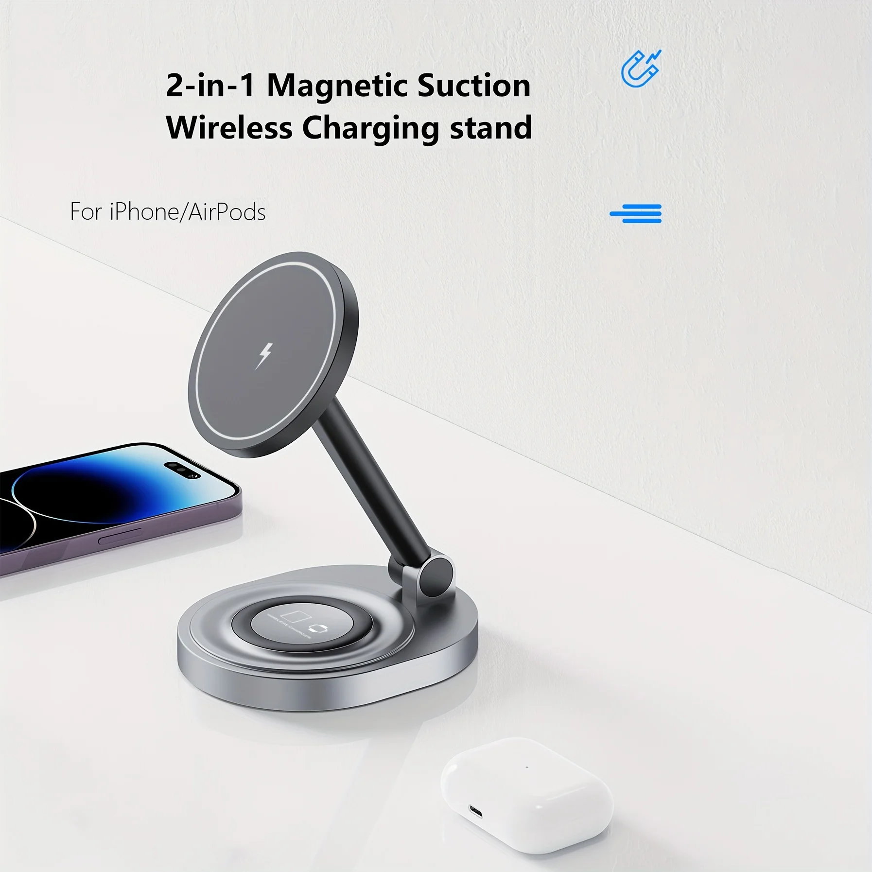 2 In 1 Magnetic Wireless Charg - Usb C Docking Hub review and price