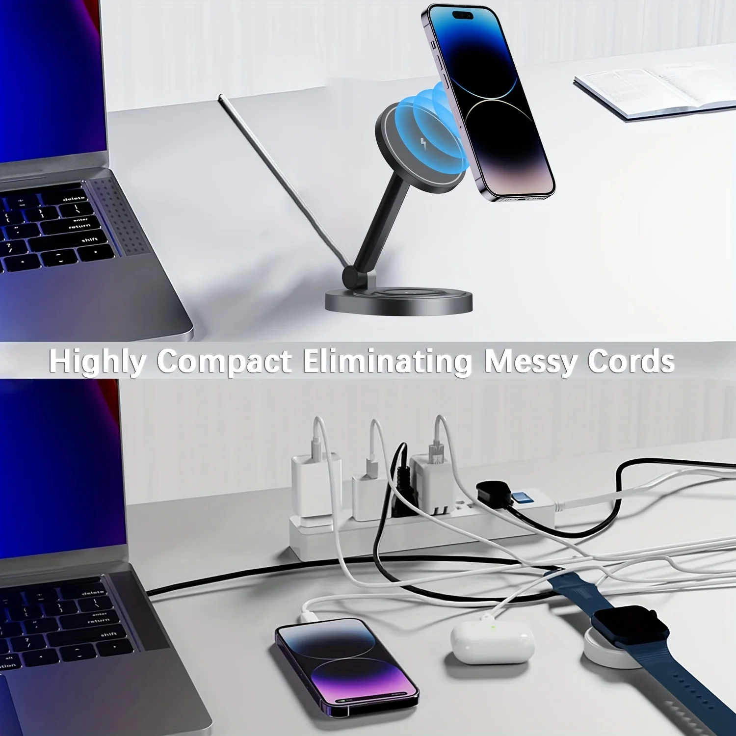 2 In 1 Magnetic Wireless Charg - Usb C Docking Hub review and price
