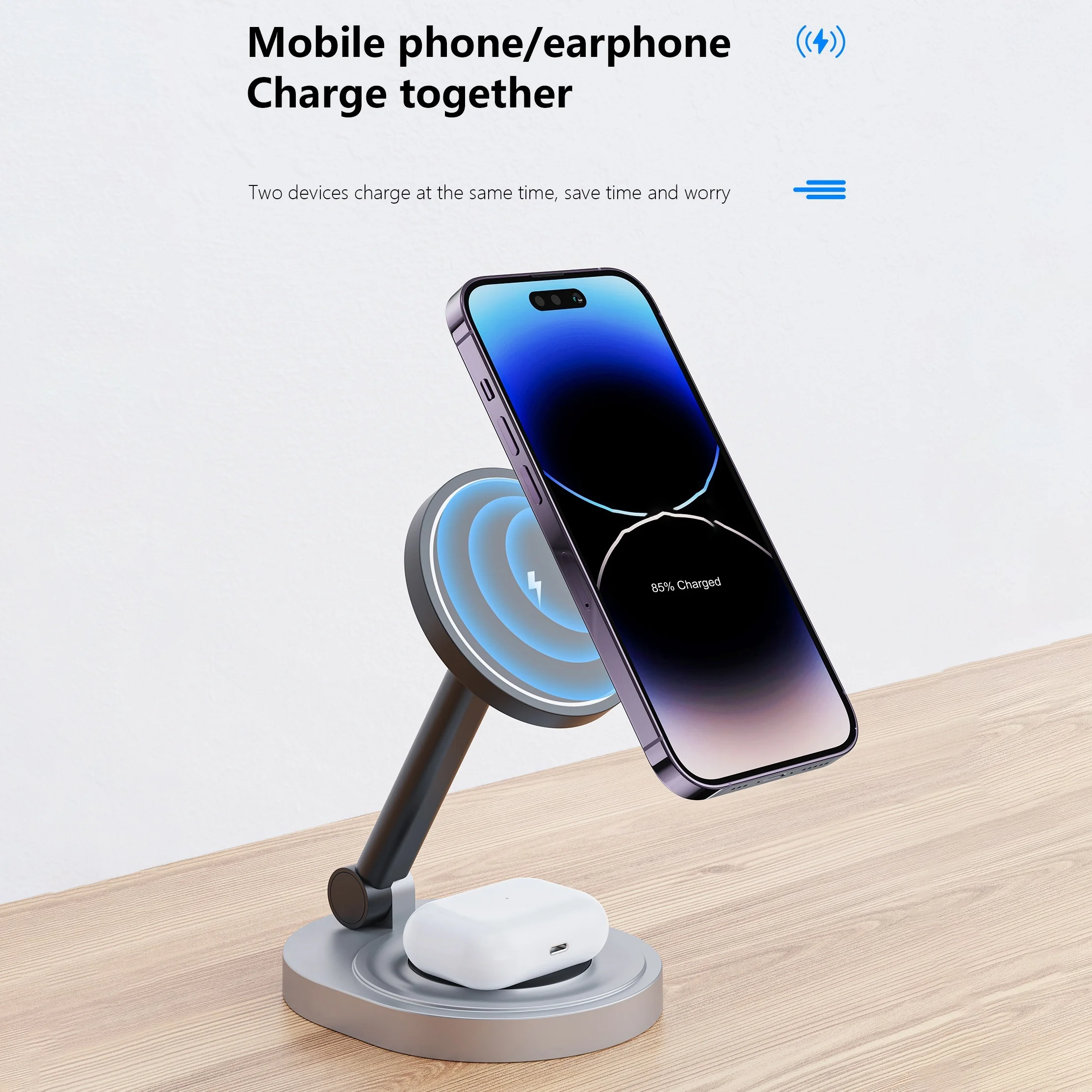 2 In 1 Magnetic Wireless Charg - Usb C Docking Hub review and price