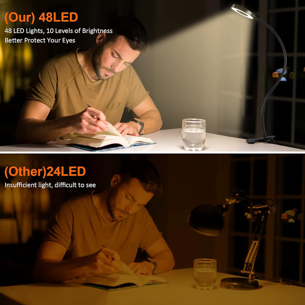 360° Flexible 48 LEDs Desk Lam - Laptop Accessories Light review and price