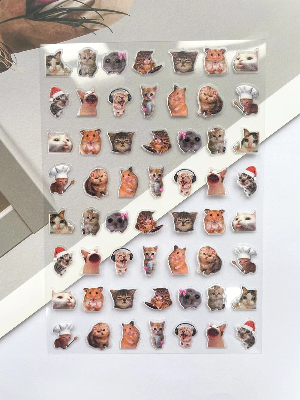 Mini Pvc Funny Cat Poster Good - Laptop Accessories Parts review and price