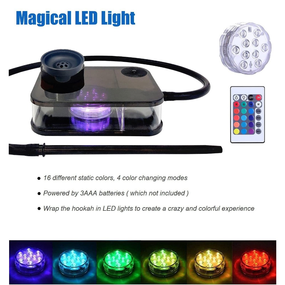 Rectangle Hookah Smoking Pipe  - Laptop Accessories Light review and price