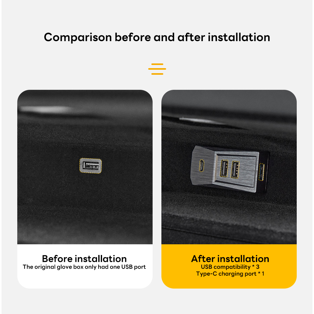 2026 Glovebox USB Hub For Tesl - Usb C Docking Hub review and price